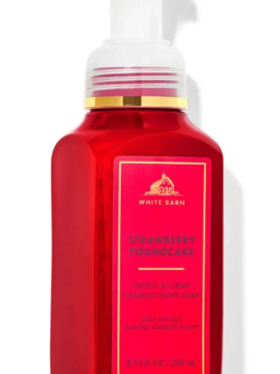 White Barn Bath and Body Works Strawberry Pound Cake Gentle Foaming Hand Soap - Picture 2 of 2